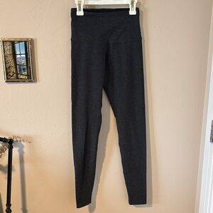 Beyond yoga charcoal grey space dye full length leggings